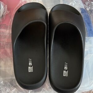 Black Slide Sandals